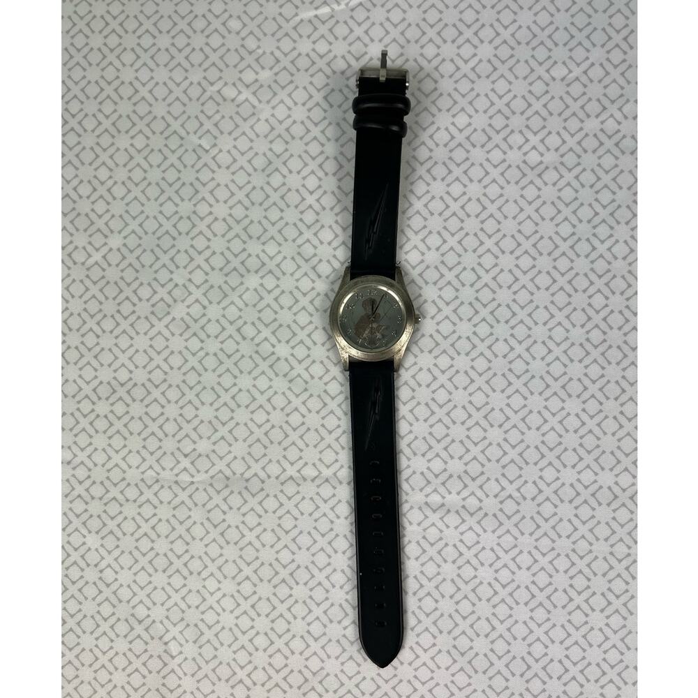 Vintage 2001 Harry Potter Warner Bros Black and Silver Watch